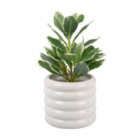 Present Time Plant Pot Bobbly Glazed Small Ceramic